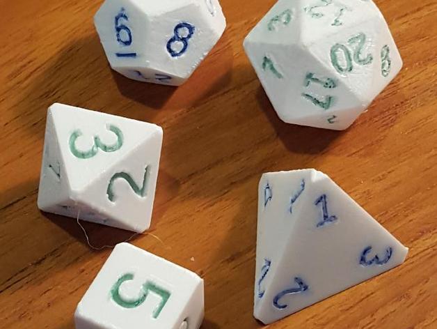 OpenSCAD Polyhedral Dice