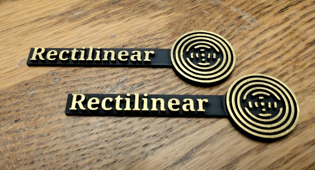 Rectilinear III Speaker Badges 