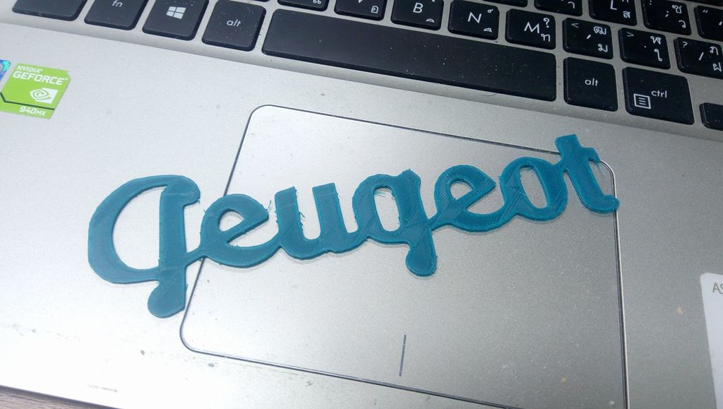 Peugeot Handwriting Text Logo
