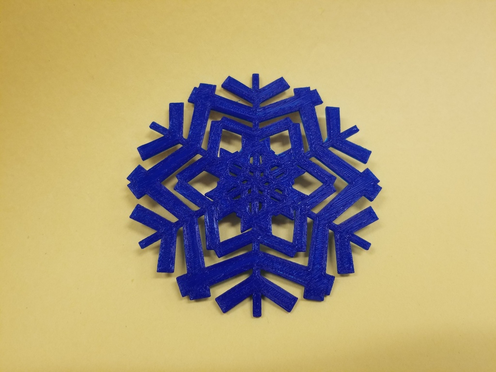 Snowflake Christmas Holiday Ornament 2