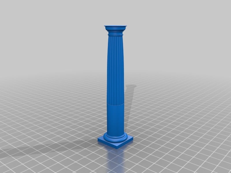 Iconic fluted tapered column