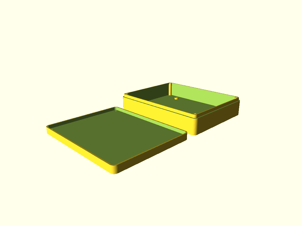 Parametric electronics box - OpenSCAD