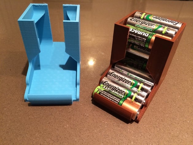 Compact Tabletop Battery Holder