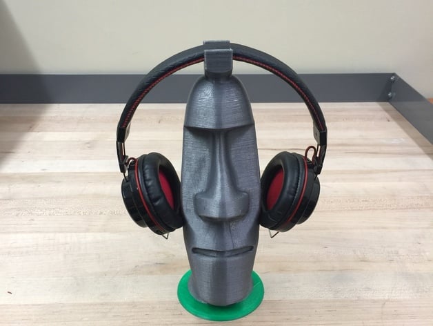 Moai Statue Headphones Rack