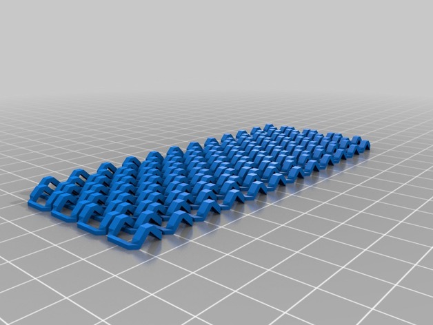 Self Supporting Chain Mail Or Fabric For 3D Printing