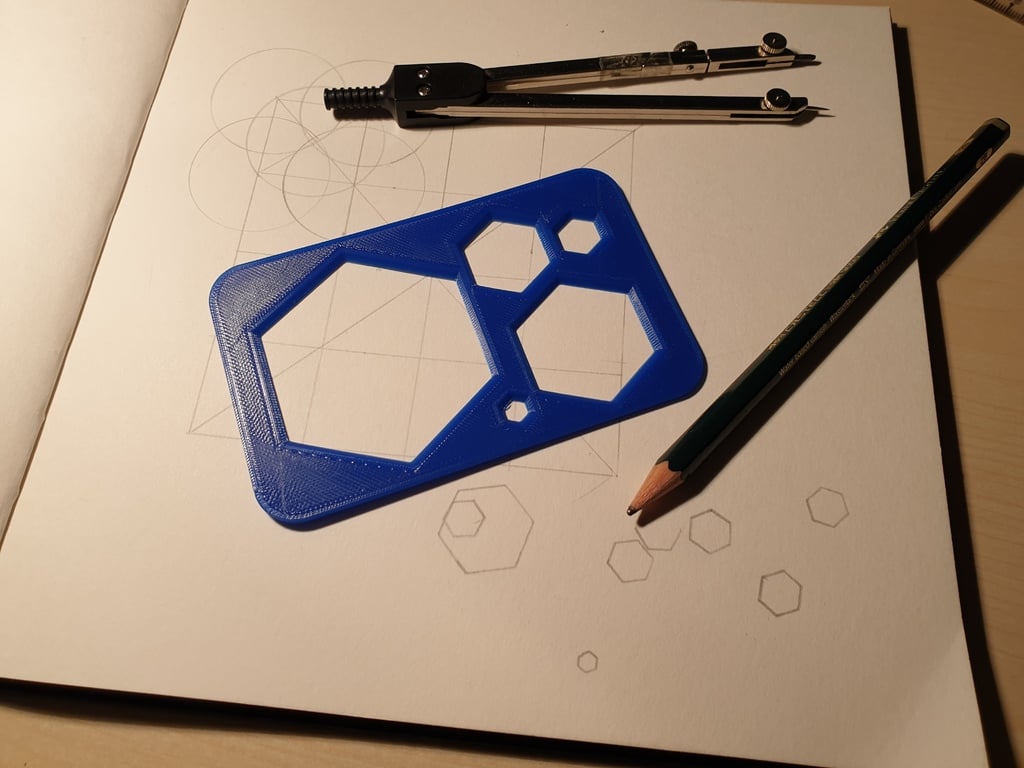 Hexagon Drawer Template