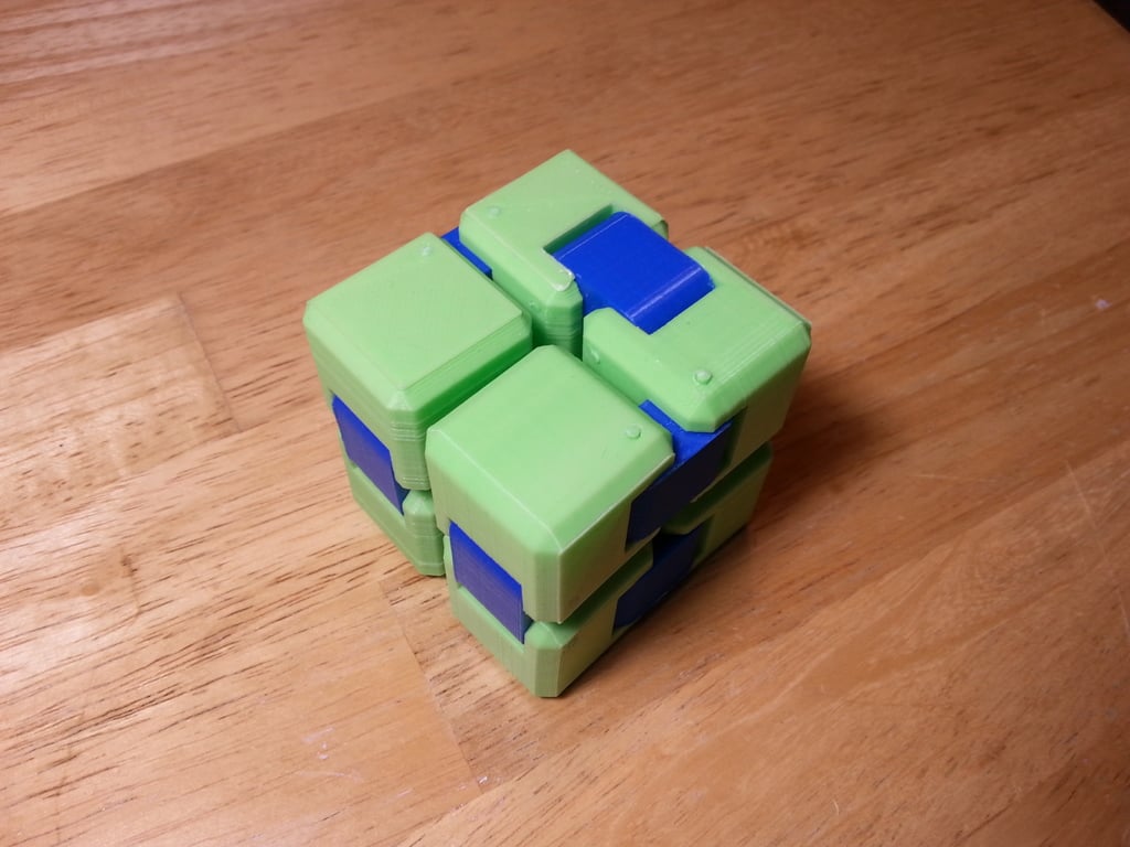 Yet Another Fidget Cube - Assembled with 1.75mm filament as hinge pins