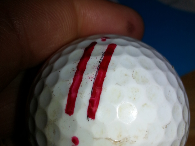 2 line Golf Ball Marker