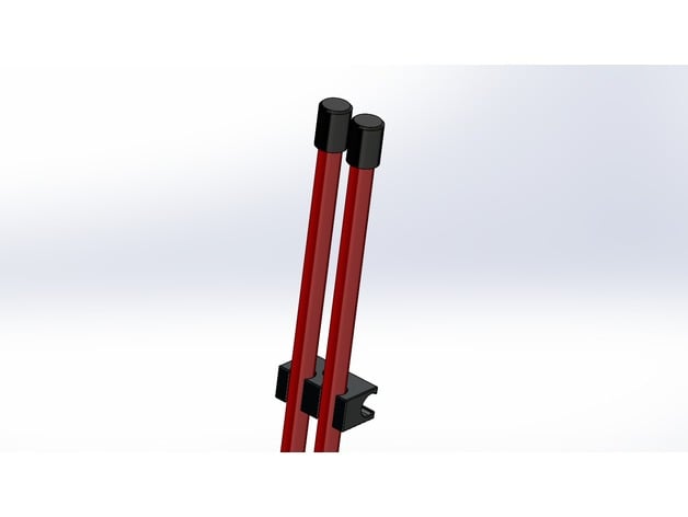 Golf alignment stick holder - paralell and cross.