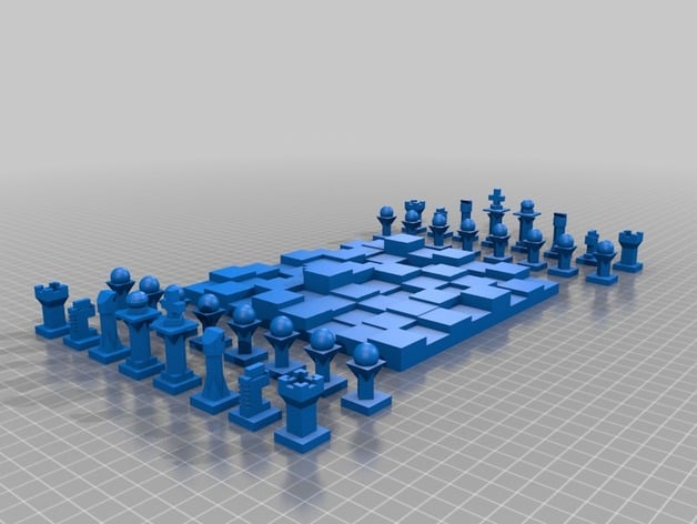 Full 3D Chess Set