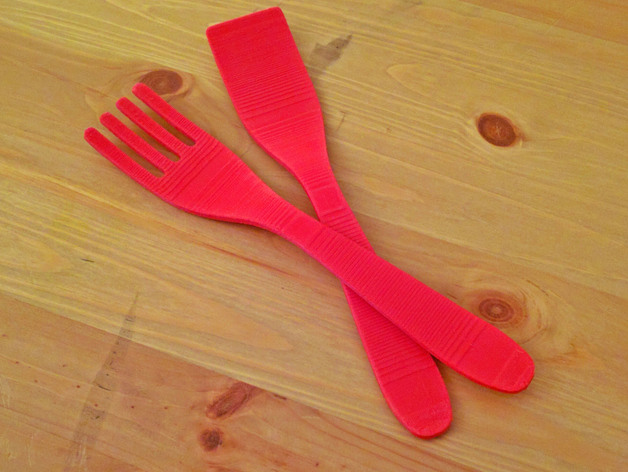 Salad Spoon and Fork
