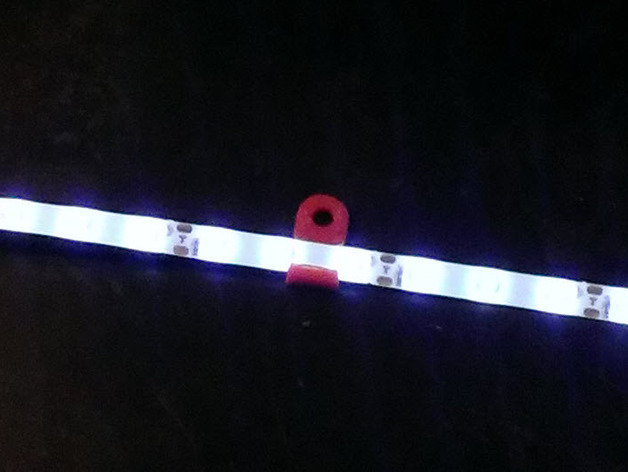 LED strip mounting clip