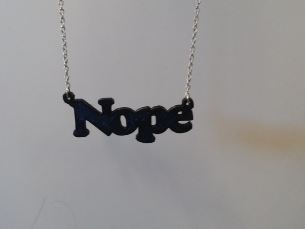 Nope Necklace