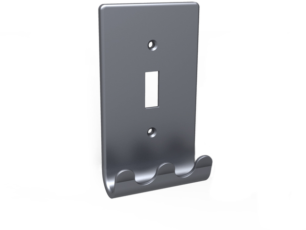 Wall plate with hooks