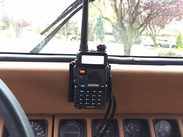 Baofeng UV-5R mount for Jeep YJ