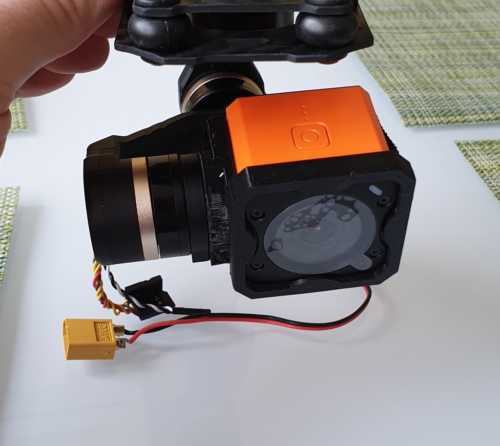 Runcam 3S adapter for Tarot T-3D IV Gimbal