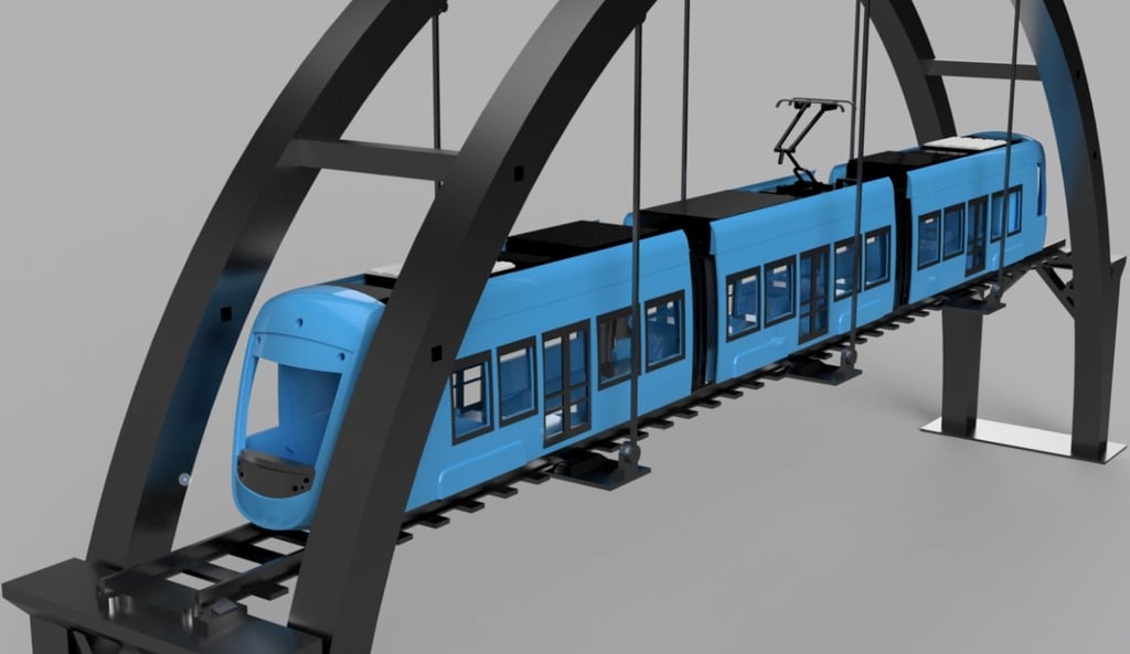 A35 Tram for OS-Railway - fully 3D-printable railway system!