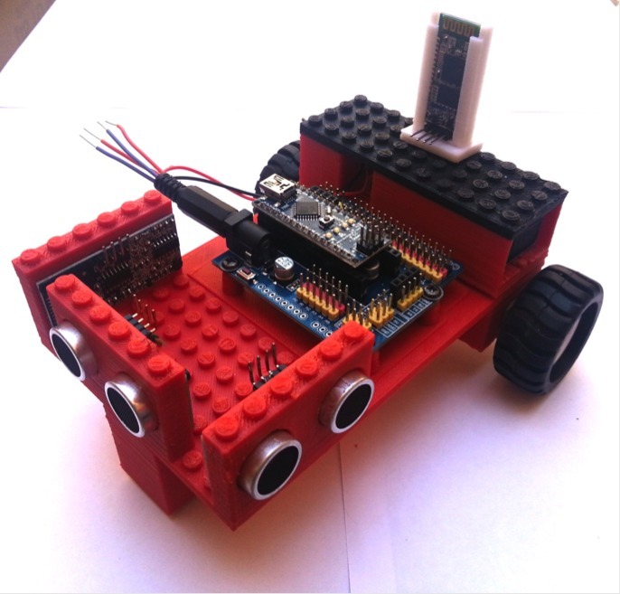 Robot Car compatible with LEGO / Coche Robot compatible con LEGO