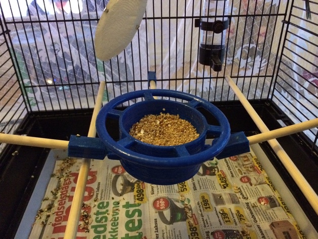 bird cage feeding bowl