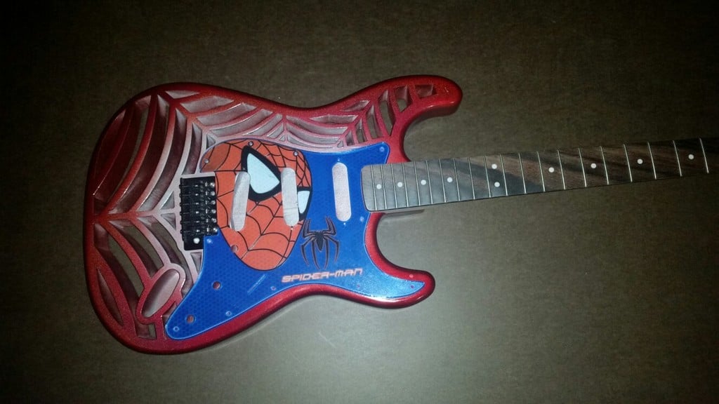 Spidocaster 3D Printed Guitar - Working Design