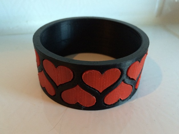 Bezier Heart Bracelet 60mm for My Wife
