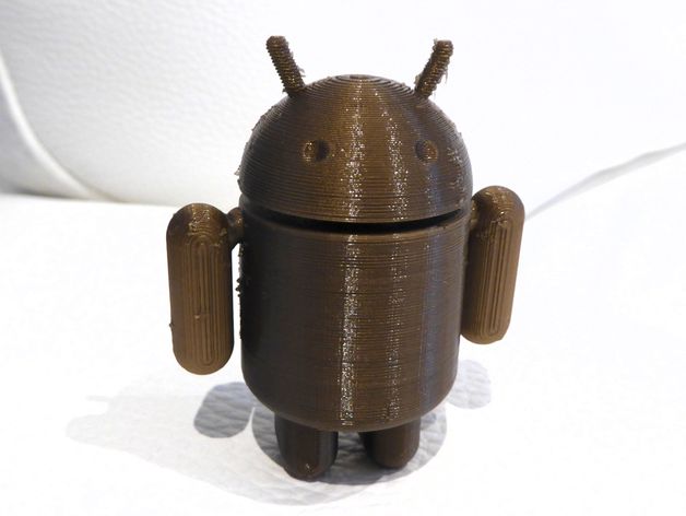 Android with pre-assembled arms