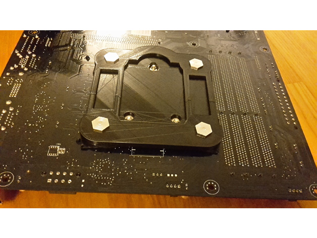 CPU fan mounting backplate