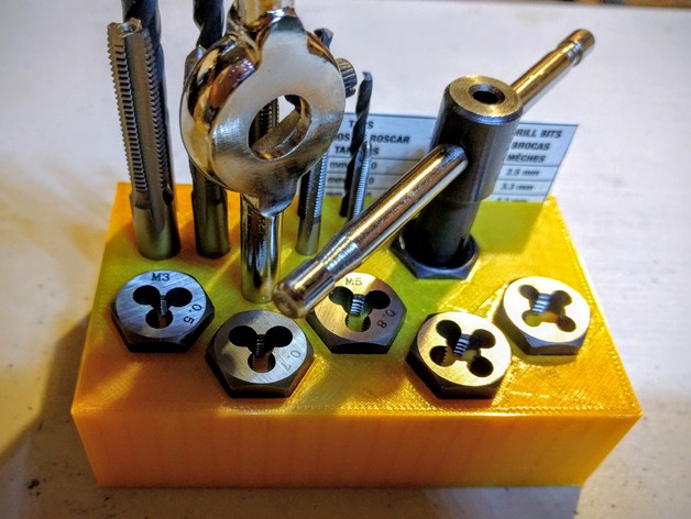 Organizer for Metric Tap, Drill and Die