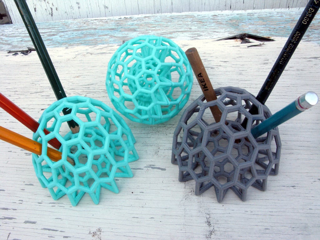 Buckyball Pencil Holder