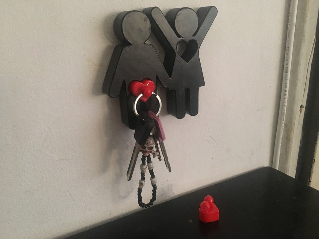Home Key's Holder (for couple/family) with key chains