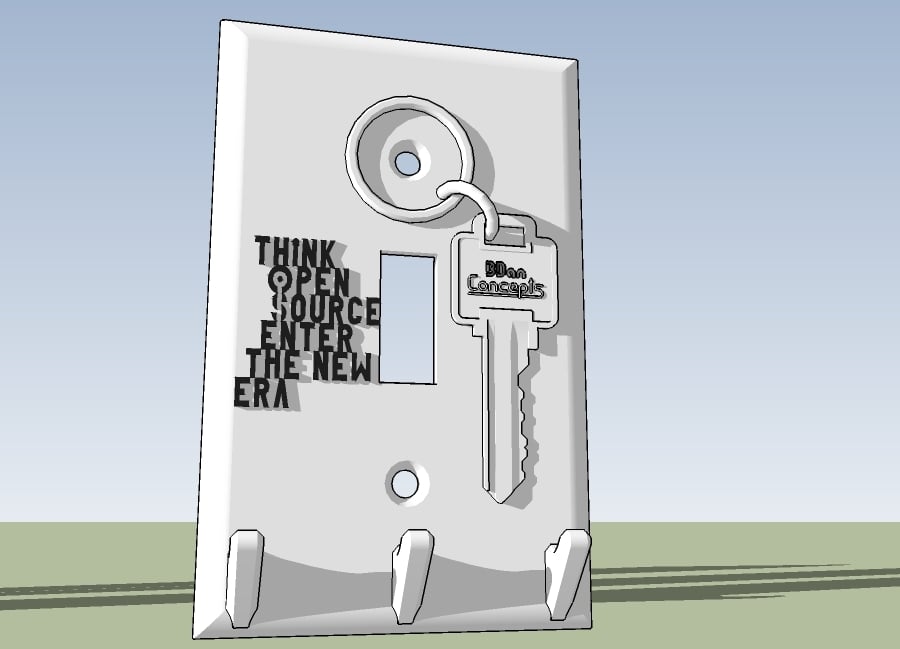 Light Switch Key Hanger
