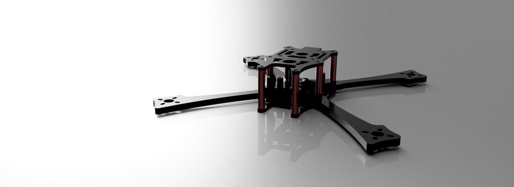 AMERiCANO 3D version slide-in-arm quadcopter