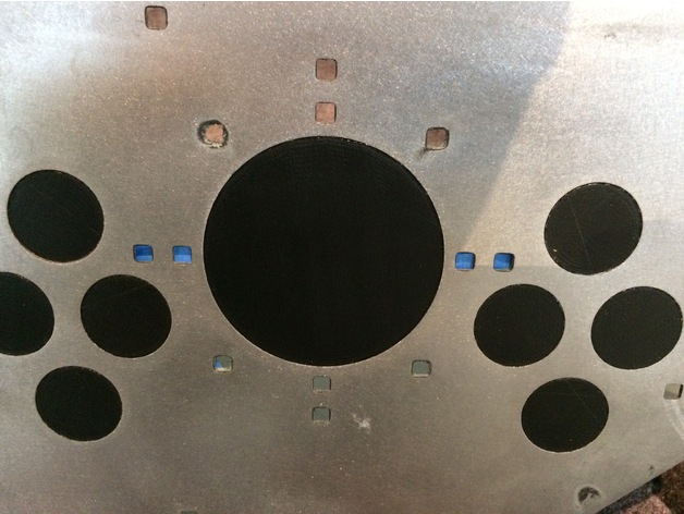 metal arcade contol panel 3" trackball hole cover