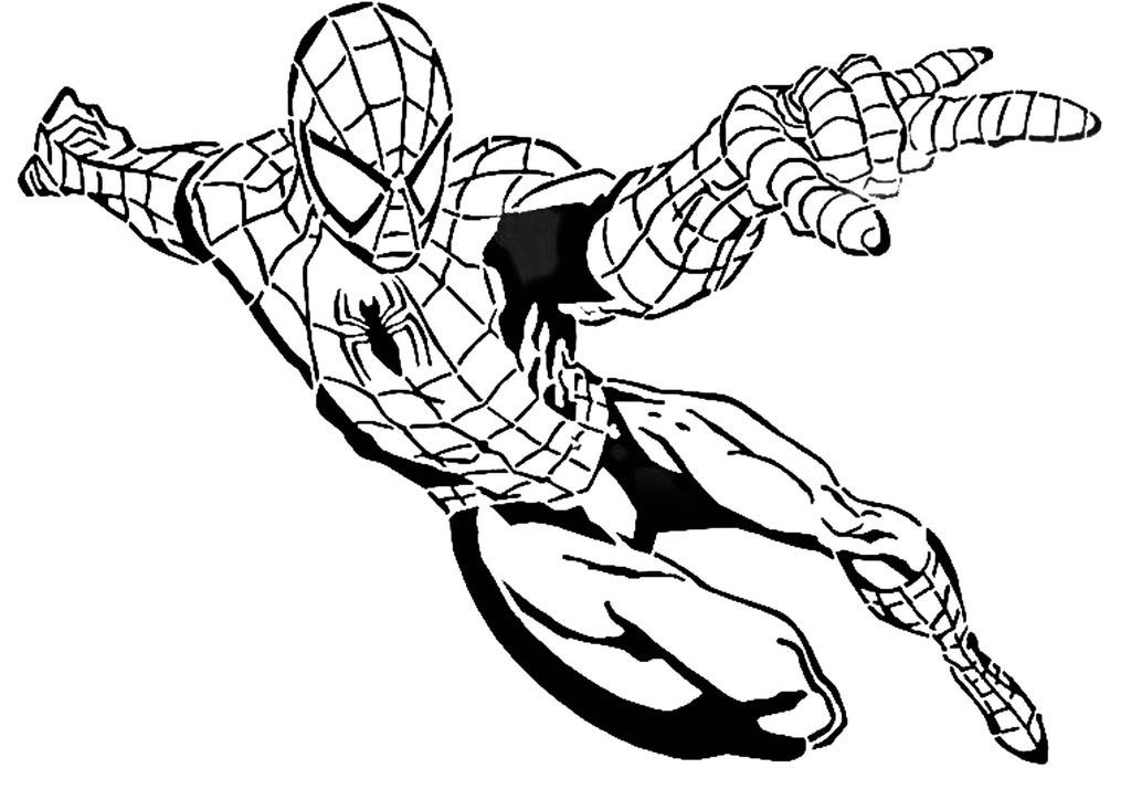 Spiderman stencil 4