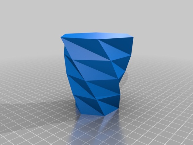 Twisted Polygon Vase - 6 sides, 78deg rot