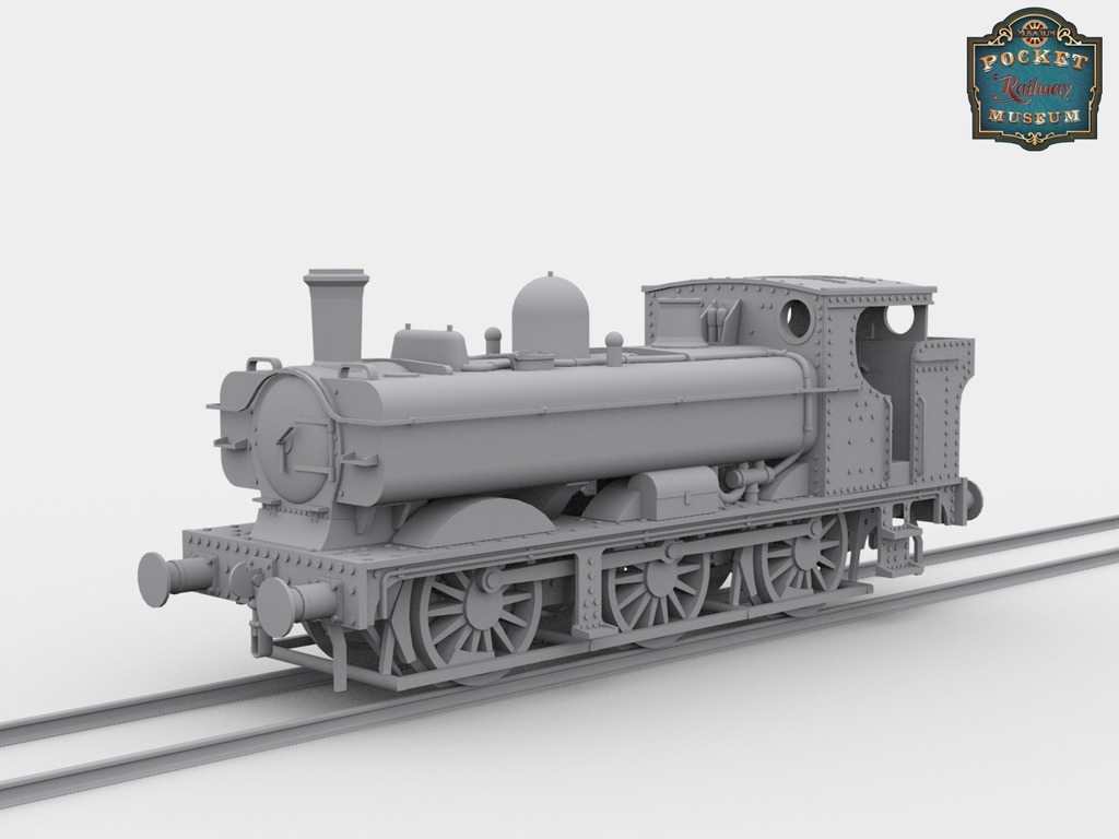 Steam locomotive 0-6-0 GWR 57XX 1:48 (Proto48 scale)