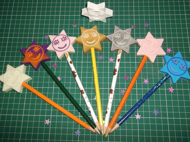 'Holly' magic star wand - pencil topper