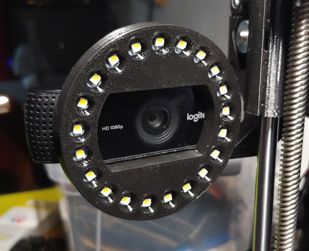 LED-Ring for Logitech C920/C922/C930E Webcam