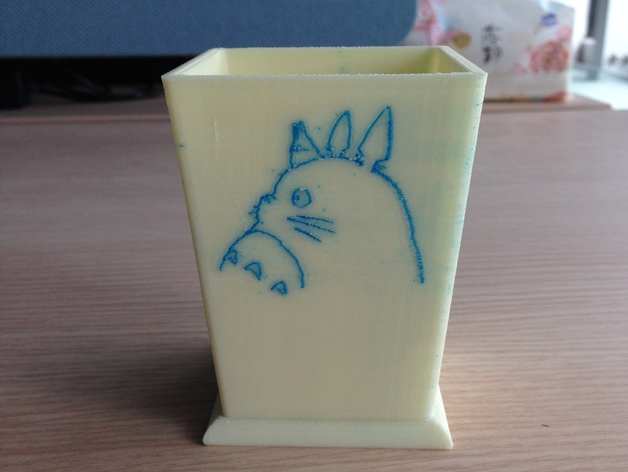 pen container with totoro