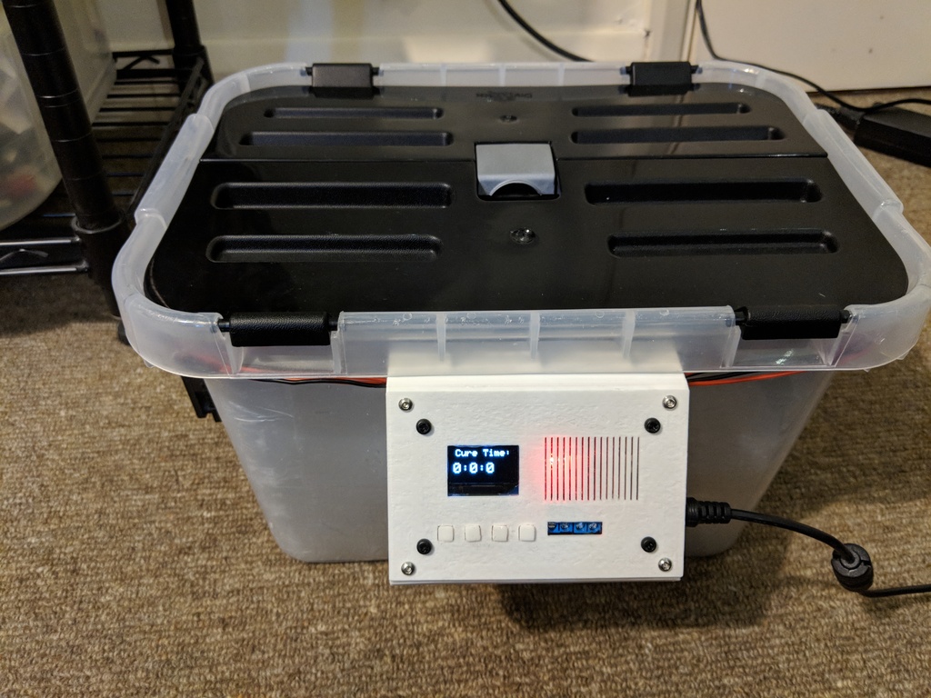 DIY high power UV cure box