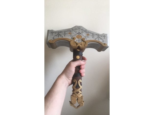 God of War Thor's Hammer 3d Print File STL Mjolnir 