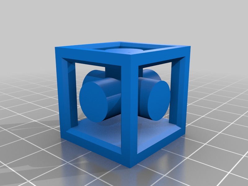 Double extrusion calibration cube