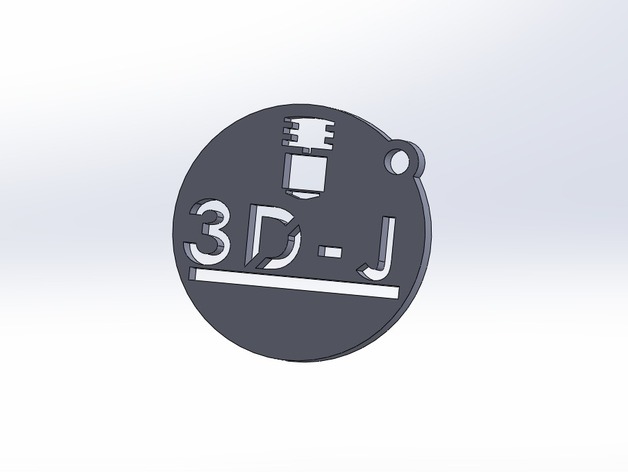 3D-J (3D Jaeger) Keychain