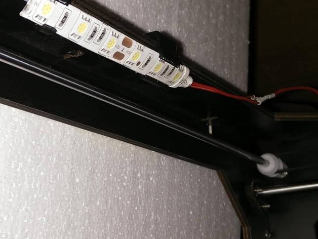LED strip holder clip for CTC/Flashforge/Makerbot Clone printer