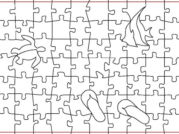 Tropical Themed Puzzle