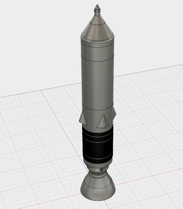 Sea Dragon Rocket 1:200 scale