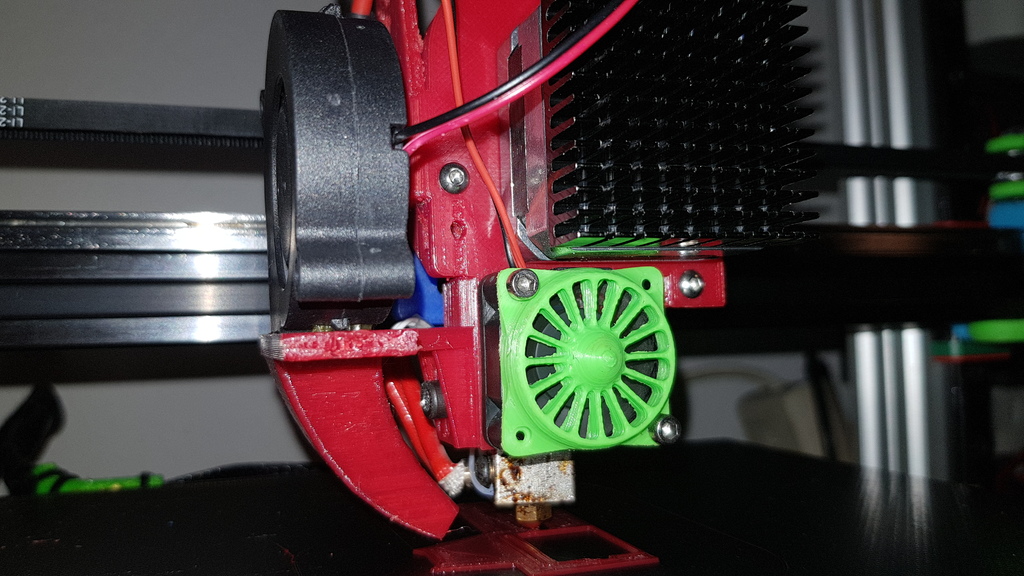 E3D Titan Extruder x Carriage with fan holder, complete package