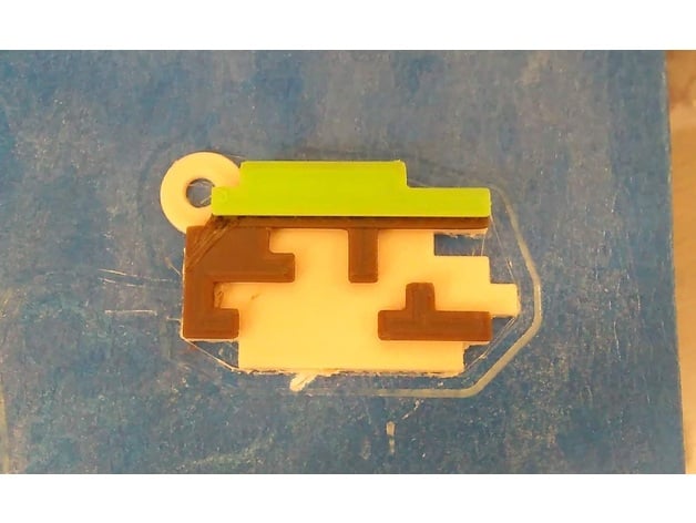 Pixel Keychain Marioluigi