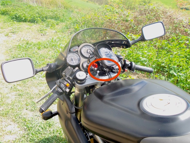 GPS and Phone mount adapter for Clip On Handlebars