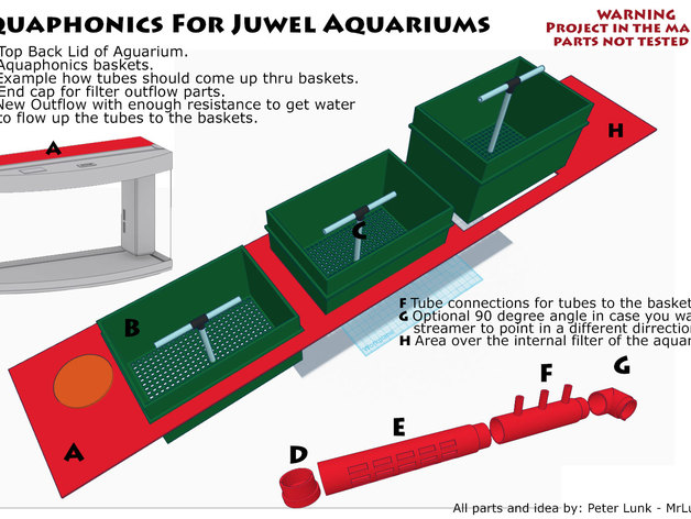 Juwel 180 Aquarium - Aquaphonics Mod. Kit.